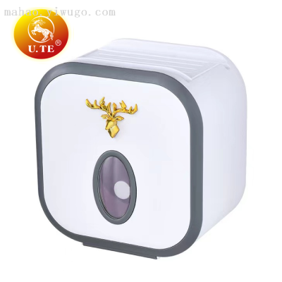 Toilet Tissue Box Toilet Paper Holder Home Wall-Mounted Punch-Free Face Cloth Storage Box Roll Paper Storage Box
