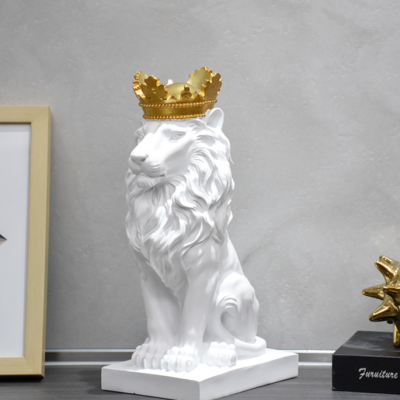 Resin Lion Ornaments 8025 Width 13 Height 35