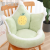 New Fruit Crown Imitation Rabbit Fur Surrounded Cushion Office Waist Support Cushion One Non-Slip Thickened Seat Cushion