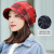 Factory Direct Sales Korean Hat Women's Autumn and Winter Peaked Cap Fleece-Lined Warm Pullover Cap Wind-Proof and Cold Protection Earflaps Cap Tide