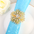 New Napkin Ring Hotel Wedding Theme Dining-Table Decoration Napkin Ring Wrought Iron Napkin Ring Metal Button Jewelry Ring