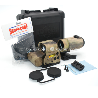 558 + G45 New 5X Zoom Combination Set Teleconverter Holographic Telescopic Sight Five-Color Optional Camouflage