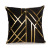 Foreign Trade Pillow Black Short Plush Gilding Pillow Wholesale Ins Nordic Style Square Sofa Cushion Car Cushion