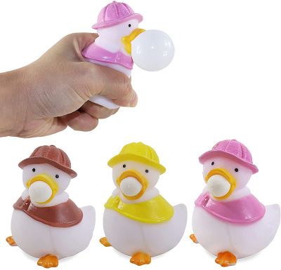 New Bubble Duck Toy Vinyl Processing PVC Squeezing Toy Vent Decompression Squeeze Toys Factory Wholesale