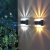 Solar Wall Lamp Outdoor Garden Courtyard Decoration Small Night Lamp Waterproof up and down Luminous Decorative Lamp