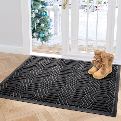 Cross-Border Ins Hotel Supermarket Non-Slip Carpet Mat Entry Door Mud Scraping Dust Removal Mat Outdoor Household Rubber Pad