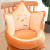 New Fruit Crown Imitation Rabbit Fur Surrounded Cushion Office Waist Support Cushion One Non-Slip Thickened Seat Cushion