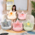 New Fruit Crown Imitation Rabbit Fur Surrounded Cushion Office Waist Support Cushion One Non-Slip Thickened Seat Cushion