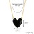 Ornament Popular Alloy Dripping Oil Love Necklace Wholesale Pendant Ins Style Europe and America Cross Border Female