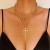 Cross-Border Hot Accessories Pearl Cross Pendant Necklace Retro Europe and America Women's Exaggerated Multi-Layer Cross Necklace