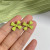 Fresh Tea Earrings Hot Selling Temperament Earrings High-Grade Green All-Match Earrings 2022 New Trendy Women's Summer