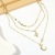 European and American Style Necklace Multi-Layer Necklace Female Wholesale Ins Style Coin Pendant Moon Necklace Cross-Border E-Commerce Ornament