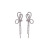 2022 New Fashion and Fully-Jewelled Bow Tassel Earrings Korean Temperament Earrings Trending Unique Earrings Eardrops