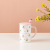 Ceramic Cup Breakfast Cup Large Capacity Cute Girl Heart with Cover Spoon Mug Creative Strawberry Type Water Cup