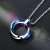 Trendy Men and Women Titanium Steel Trinity Ring Pendant Necklace Personalized Hip Hop Douyin Online Influencer Same Style Sweater Chain Accessories