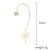 Foreign Trade European and American Pearls Love Ear Hanging Diamond Embedded Star Tassel Pendant Non-Pierced Butterfly Chain Ear Hook Earrings