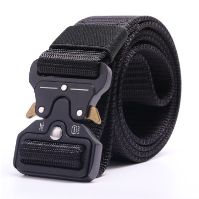 3.8cm Tactical Belt Men's Military Fan Tactical Belt Multifunctional Nylon Outdoor Training Belt Customizable Logo