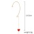 Foreign Trade European and American Pearls Love Ear Hanging Diamond Embedded Star Tassel Pendant Non-Pierced Butterfly Chain Ear Hook Earrings