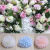  11CM Big Silk Artificial the ball chrysanthemum Flower Head Wedding Home Decoration DIY Wreath Craft Fake Flower