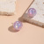 Cross-Border Sold Jewelry European and American Pearls Earrings Mermaid Earrings Heart Pearl Stud Earrings Mermaid Colorful Pearl Earrings