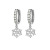 European and American Entry Lux Snowflake Zircon Earrings New Jeweled Earrings Female Creative Personality All-Match Factory Direct Sales Generation