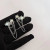 Lunar Eclipse Series Earrings Irregular Earrings Cat Eye Earrings Multi-Layer Moonstone Chain Integrated Tassel Auricular Needle