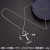 European Hip Hop Mamba Snake Cross Necklace Boys Ins Cold Style Personality Stainless Steel Necklace Foreign Trade Ornament