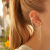 51092 Han Zhishang Europe and America Cross Border New Earrings Creative Retro Simple Alloy Silver Metal Ear Clip