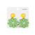 Green Earrings 2022 Summer New Fashion Earrings for Women Niche Design Internet Hot Heart-Shaped Earrings Wholesale