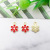 1 Daisy Chrysanthemum Flower DIY Alloy Decoration Accessories Drop Oil Cartoon Headwear Earrings Keychain Pendant