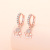 Amazon Hot Selling Love Cottage Earrings Eardrops Plated 925 Silver Simple and Light Luxury Design Sense Exclusive for Cross-Border Generation Hair