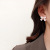 Sterling Silver Needle New Bow Niche Earrings Women's Retro Elegant High-Grade Earrings High Quality Earrings Wholesale