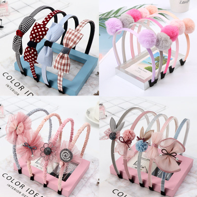 Headband Korean Style Cute Elementary School Baby Ornament Princess Headdress Bow Headband Factory Direct Sales Delivery