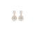 Simple High Sense Size Circular Earrings Opal 2022 New Fashion Earrings Niche Design Earrings for Women