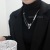 Special-Interest Design High-Grade Clavicle Chain Accessories Autumn and Winter Wild Sweater Chain Pearl Stitching Bow Necklace Women's Light Luxury