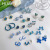 Summer Cold Style Blue All-Match Earrings for Women 2022 New Trendy Temperament Small Ear Studs Niche High-Grade Earrings