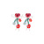 Woven Love Heart Flowers Earrings Niche Design Earrings 2022 New Trendy Girl Heart Long Earrings for Women Summer