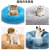 Autumn and Winter Colorful Warm Doghouse Cathouse Plush Soft round Dogs and Cats Mat Pet Bed New Pet Supplies