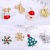 Cross-Border Christmas Jewelry Diamond Snowflake Bell Christmas Stud Earrings Christmas Tree Earrings Set European and American Christmas Earrings