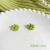 Green Earrings 2022 Summer New Fashion Earrings for Women Niche Design Internet Hot Heart-Shaped Earrings Wholesale