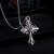 European and American Fashion Cool Pattern Hollow Cross Necklace Simple All-Matching Long Pendant Sweater Chain Hip Hop Accessories