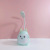 Yg11 Bedside Cute Deer Horn Rabbit Girl Table Lamp Female Dormitory Charging Movable Student Small Night Lamp Gift