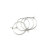 1 DIY Ornament Accessories Beads Threading Nine Words Ear Ring Small Circle 9 Words Earrings Accessories Multi-Specification Multi-Color