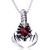 Cross-Border Retro Angel's Wish Scorpion King Ruby Men's Pendant Domineering Exaggerated Alternative Stainless Steel Necklace