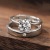 Classic Six-Claw Couple Ring a Pair of Open Adjustable Men's and Women's Four-Claw Couple Rings Wedding Diamond Ring Wedding Ring Wholesale