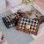 New Canvas Houndstooth Wallet Tri-Fold Women's Short Wallet Hasp All-Match Multifunctional Coin Purse Wholesale