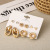 Europe and America Cross Border New Exaggerated Earrings for Women Creative Personalized Fashion Inlaid Rhinestone Big Circle Earrings Jewelry Wholesale