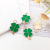 Korean Style Clover Tail Oil Dripping Alloy DIY Ornament Accessories Rubber Band Earrings Keychain Hanging Piece Pendant