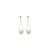Vintage Pearl Eardrops Stud Earrings Simple All-Matching Graceful Ball Bead Earrings Niche Senior Design Sense Earrings Female Summer