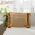 Nordic Style Light Luxury Tassel Retro Braided Pillow Sofa Living Room Office Pillow Cover Back Cushion Weifa